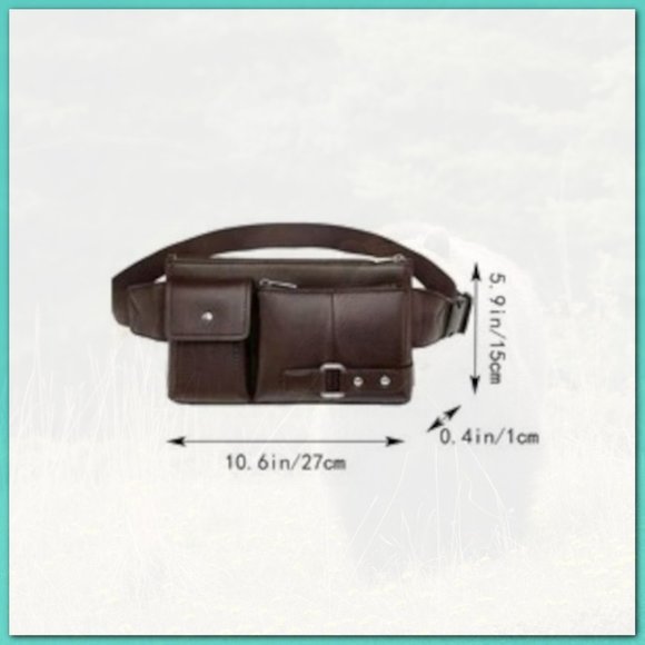 New Men Minimalist Waist Bag 231 - Picture 3 of 4